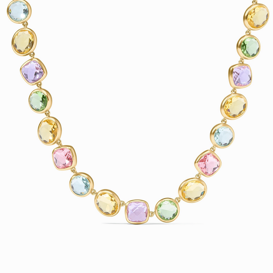 Kaleidoscope Tennis Necklace (clear)
