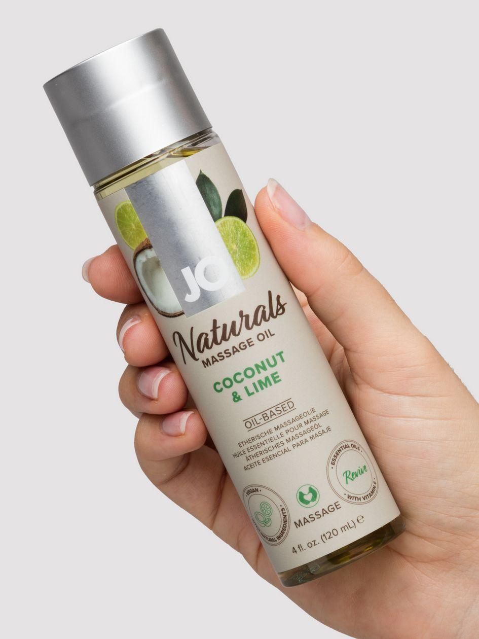 System JO Naturals Coconut and Lime Massage Oil 4 fl oz