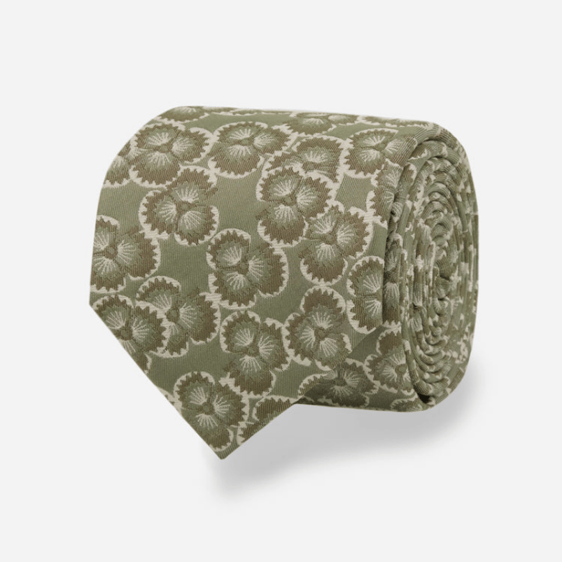 Dabu Floral Sage Tie