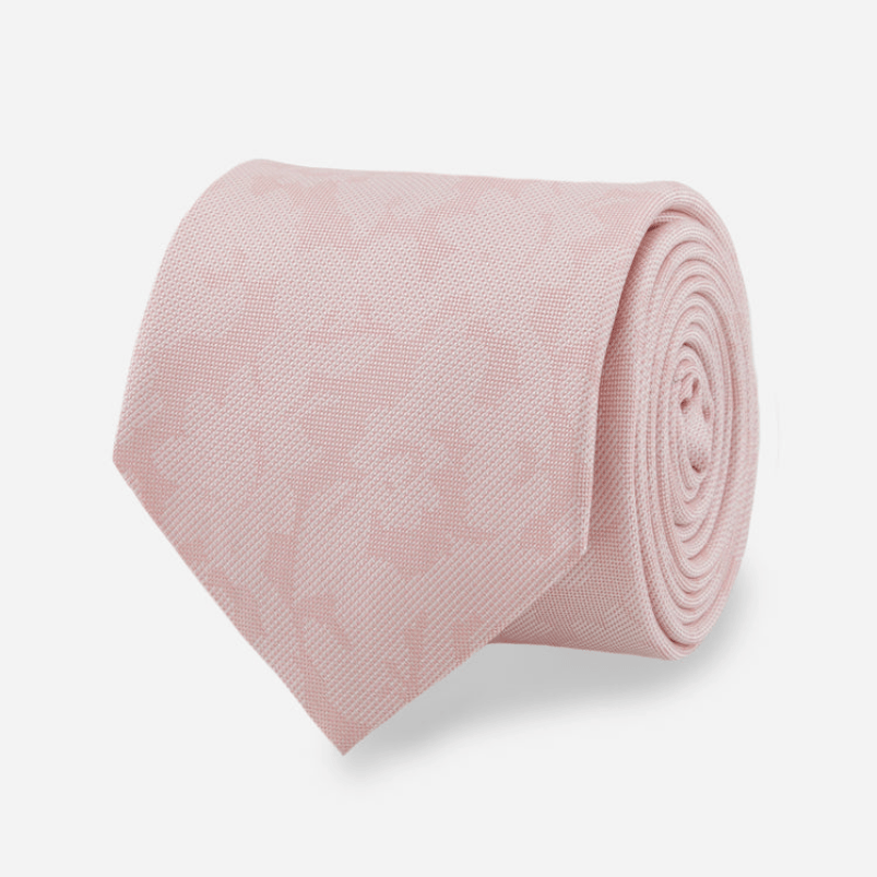 Refinado Floral Blush Pink Tie