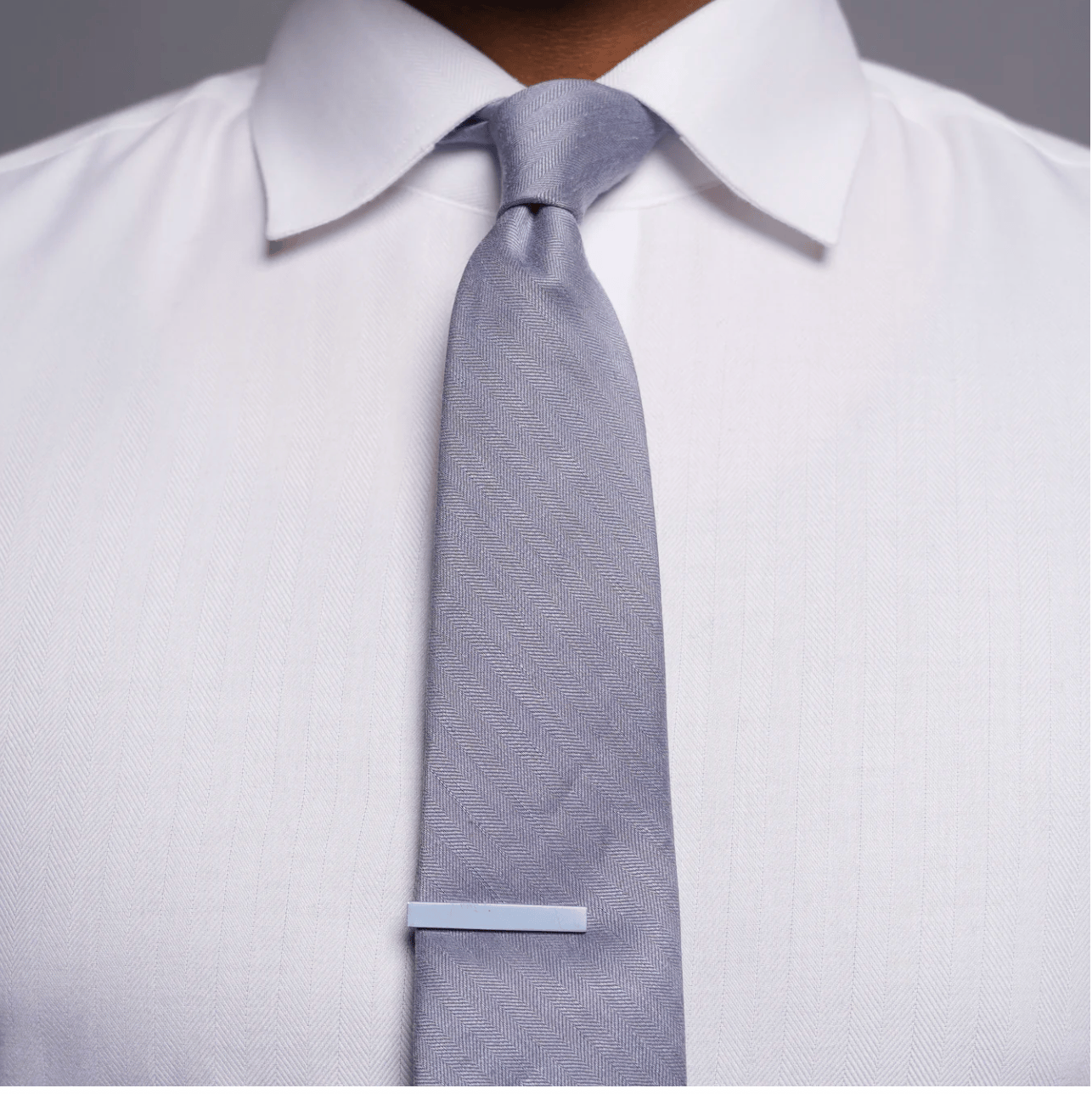 Linen Row Slate Blue Tie