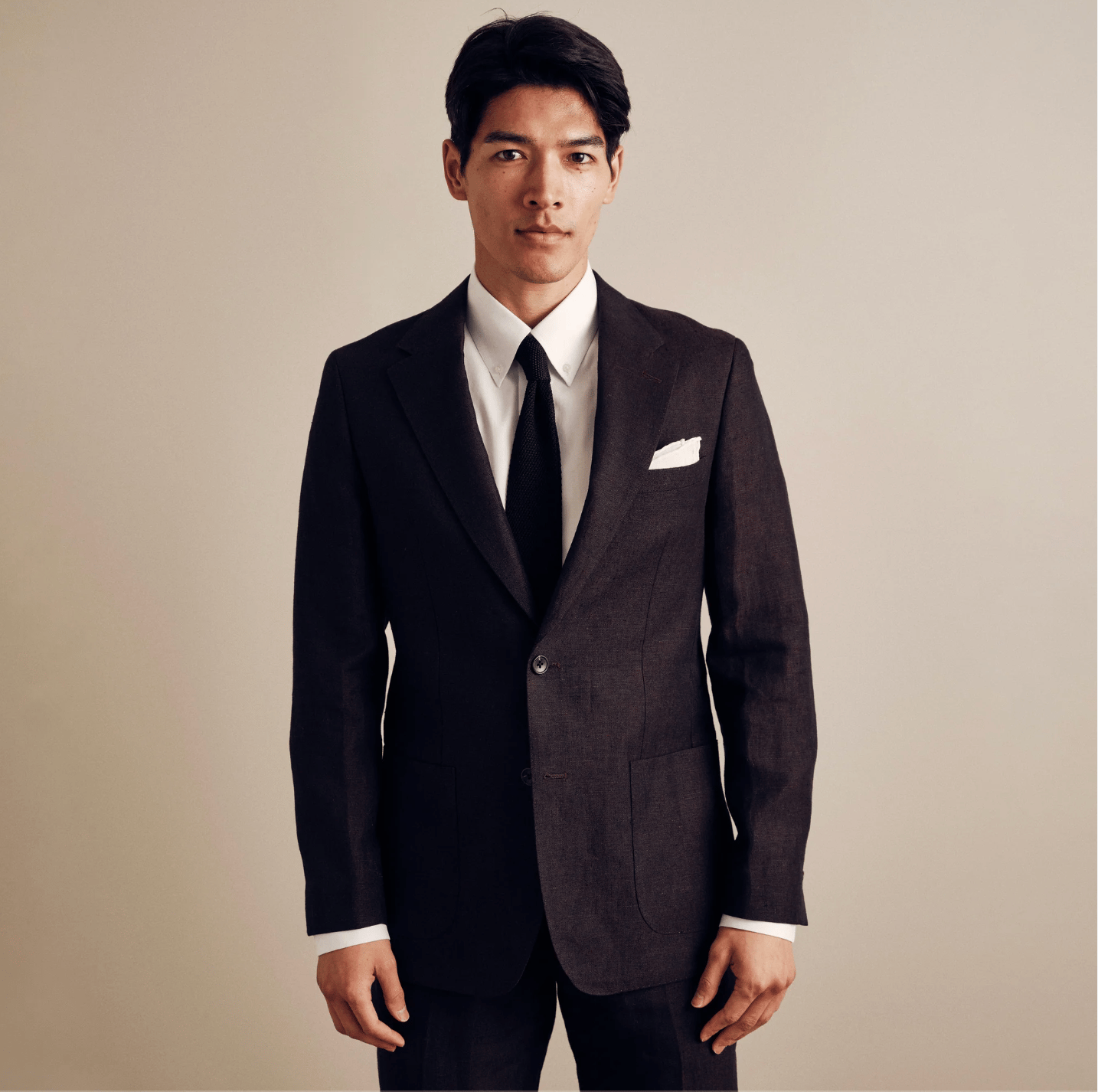 The Lakeshore Linen Chocolate Brown Jacket