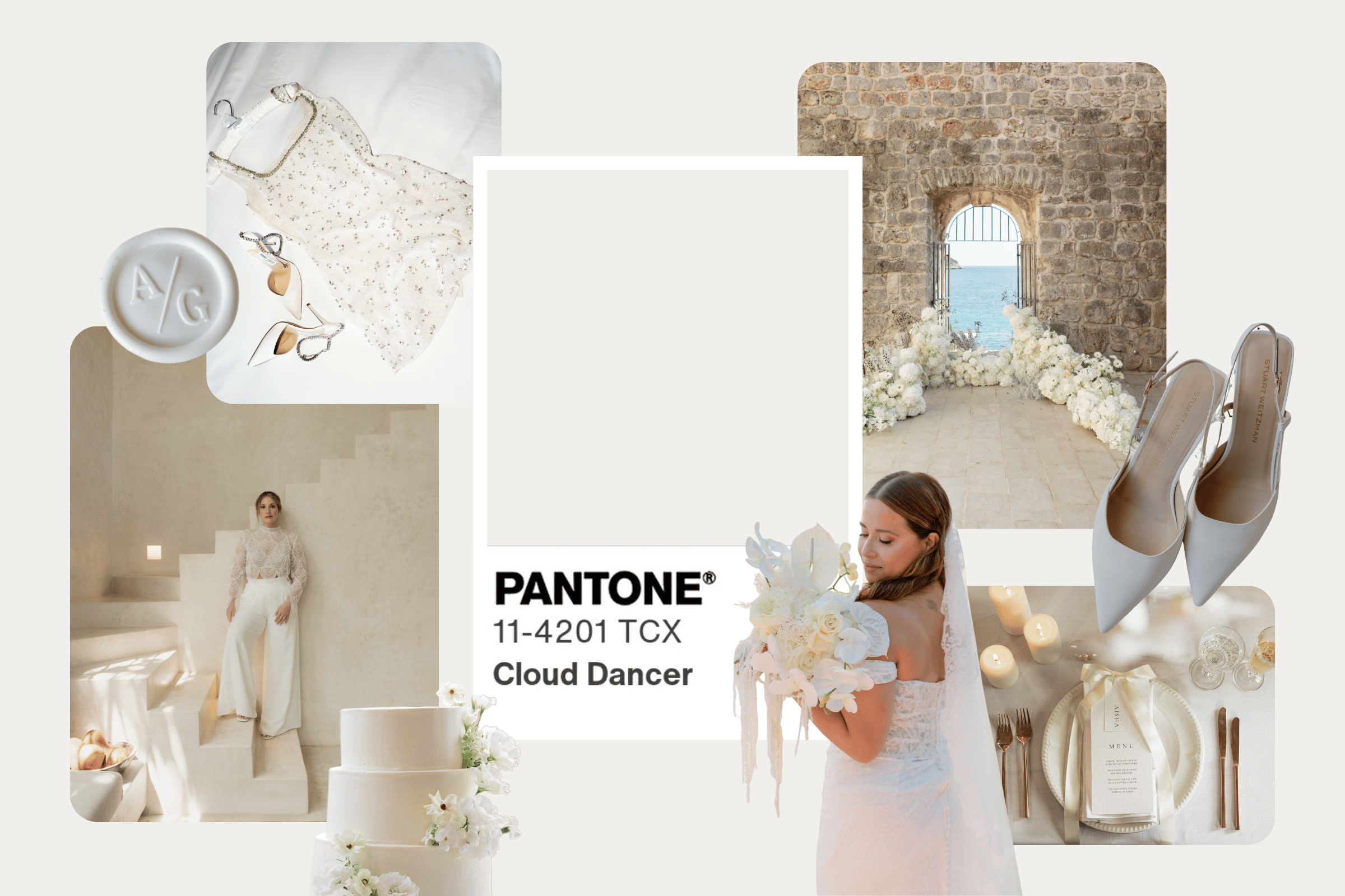 Pantone Color of the Year 2026: How to Use Cloud Dancer in Your Wedding Palette