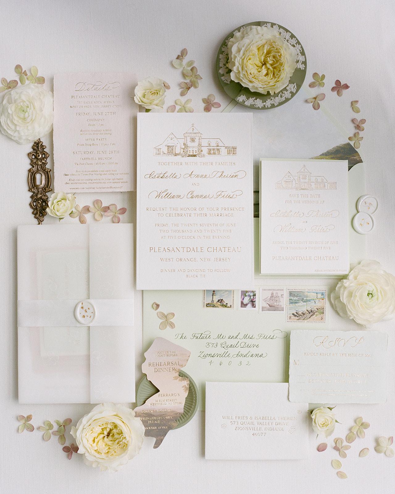 A Romantic Summer Wedding at the Pleasantdale Chateau 24