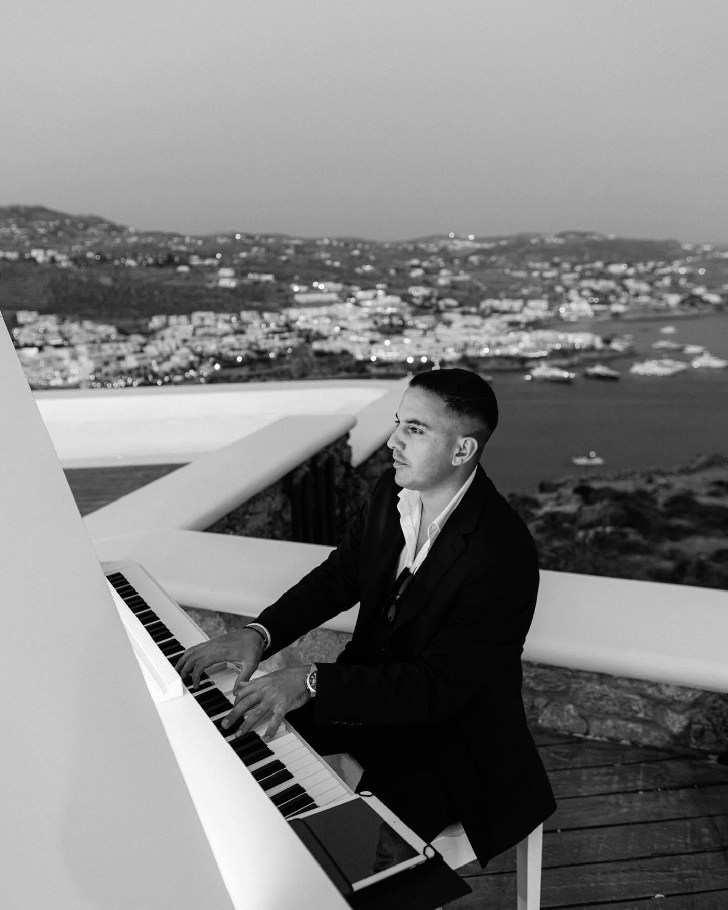 Sunset Piano Notes Santorini portfolio 5