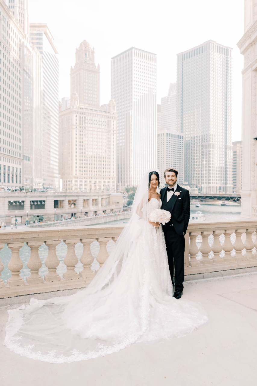 Timeless Romance Framed by Chicago Landmarks