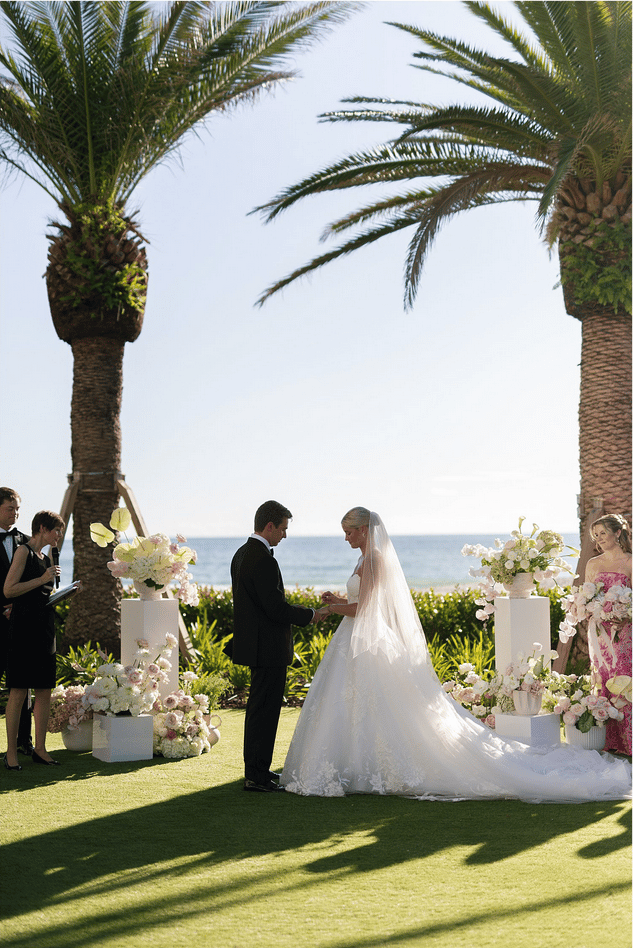 A Romantic Blush and White Wedding on the Florida Coast 10