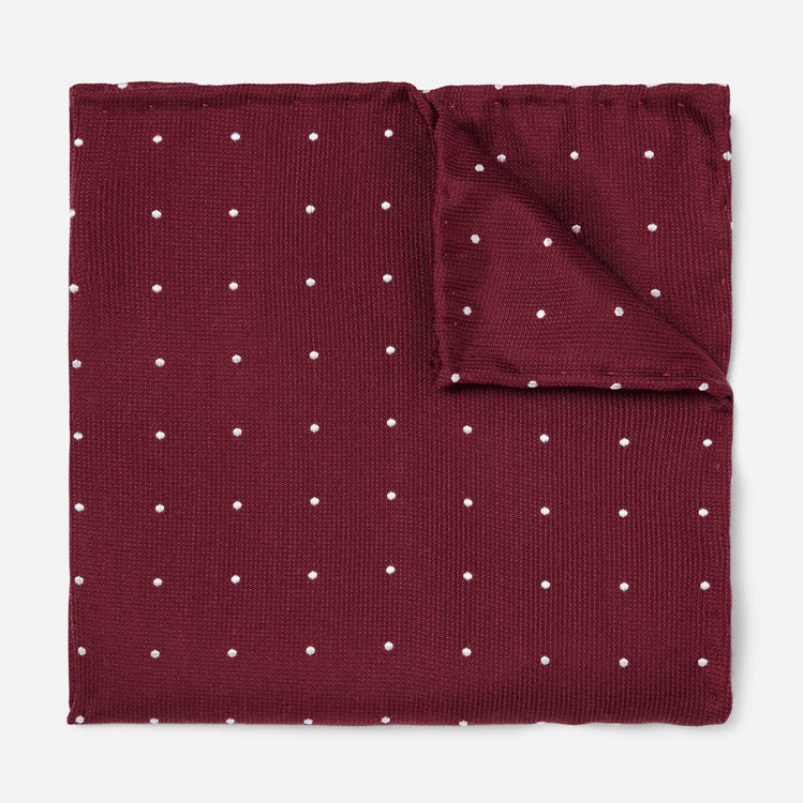 Dotted Report Pocket Square