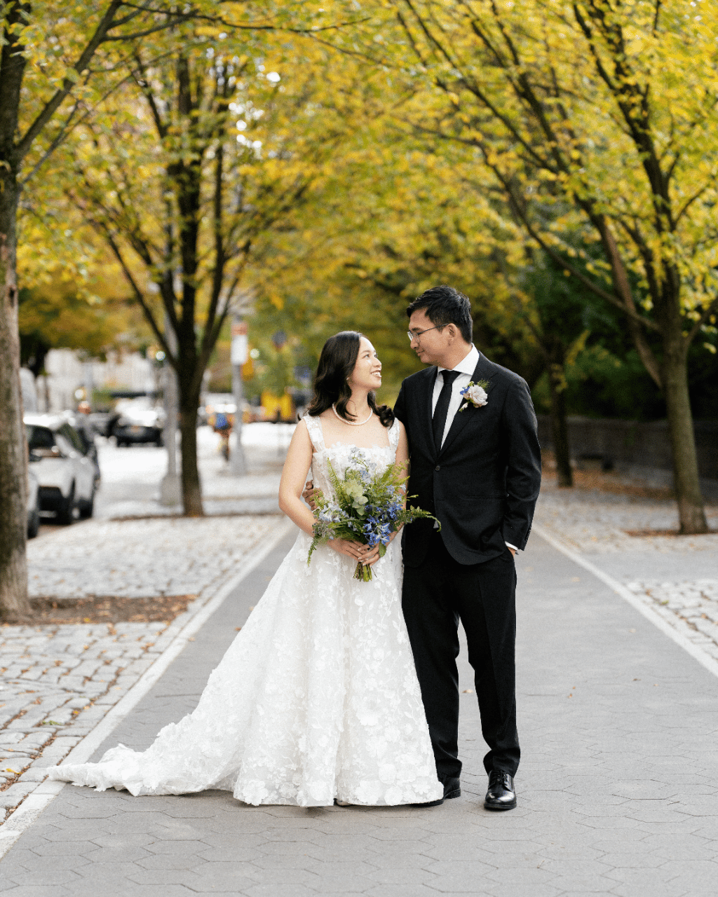 A Grand Library Wedding Wrapped in Autumn Light photo 3