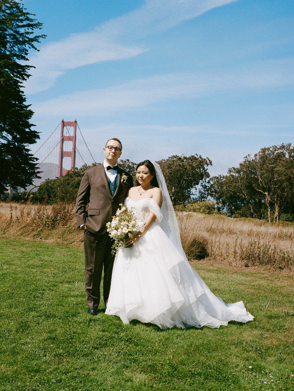 Effortless Elegance Beneath the Golden Gate Sky
