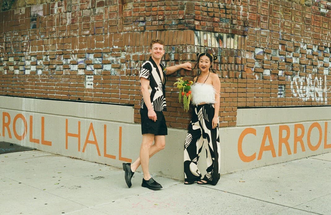 A Funky and Festive Summer Wedding at Carroll Hall
