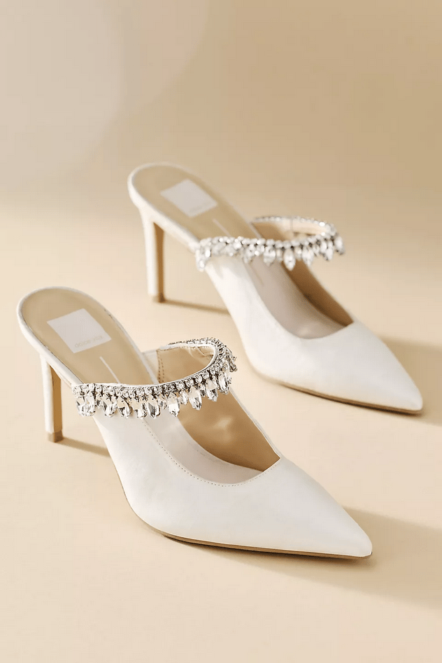 Keli Crystal Satin Heels