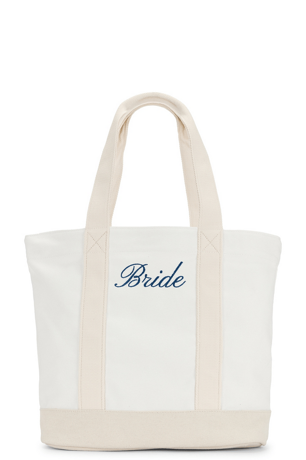 Bridal Canvas Tote Bag - Nude
