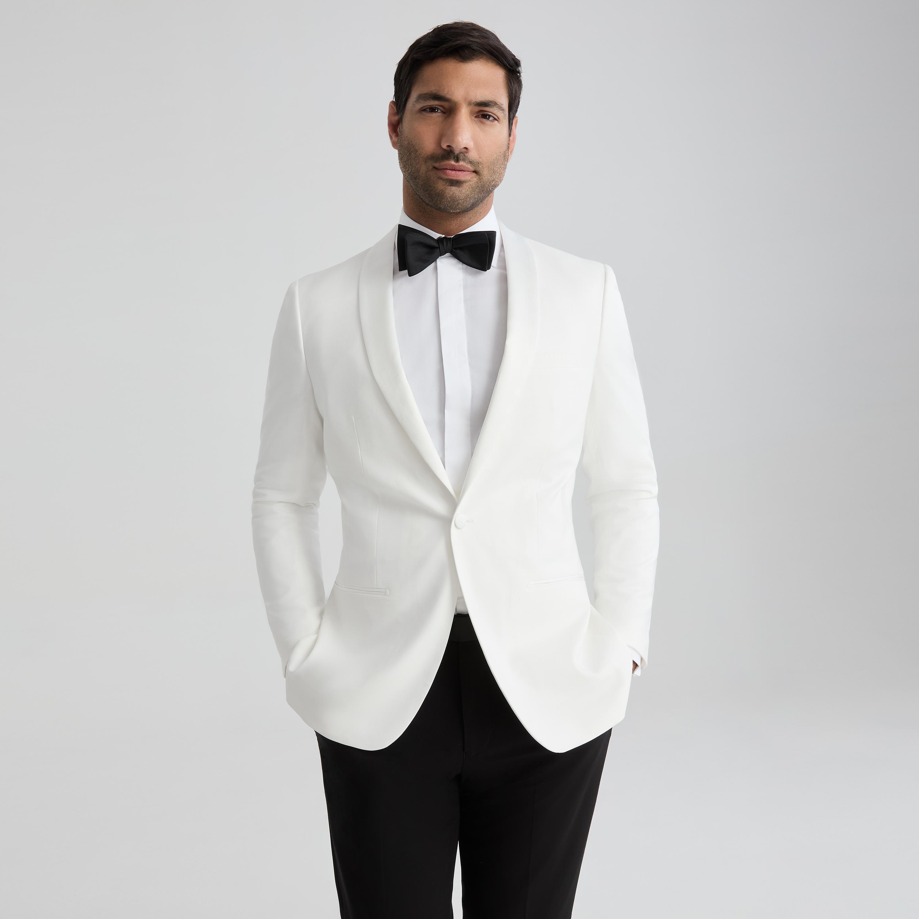 Men's Ivory White Shawl Lapel Tuxedo