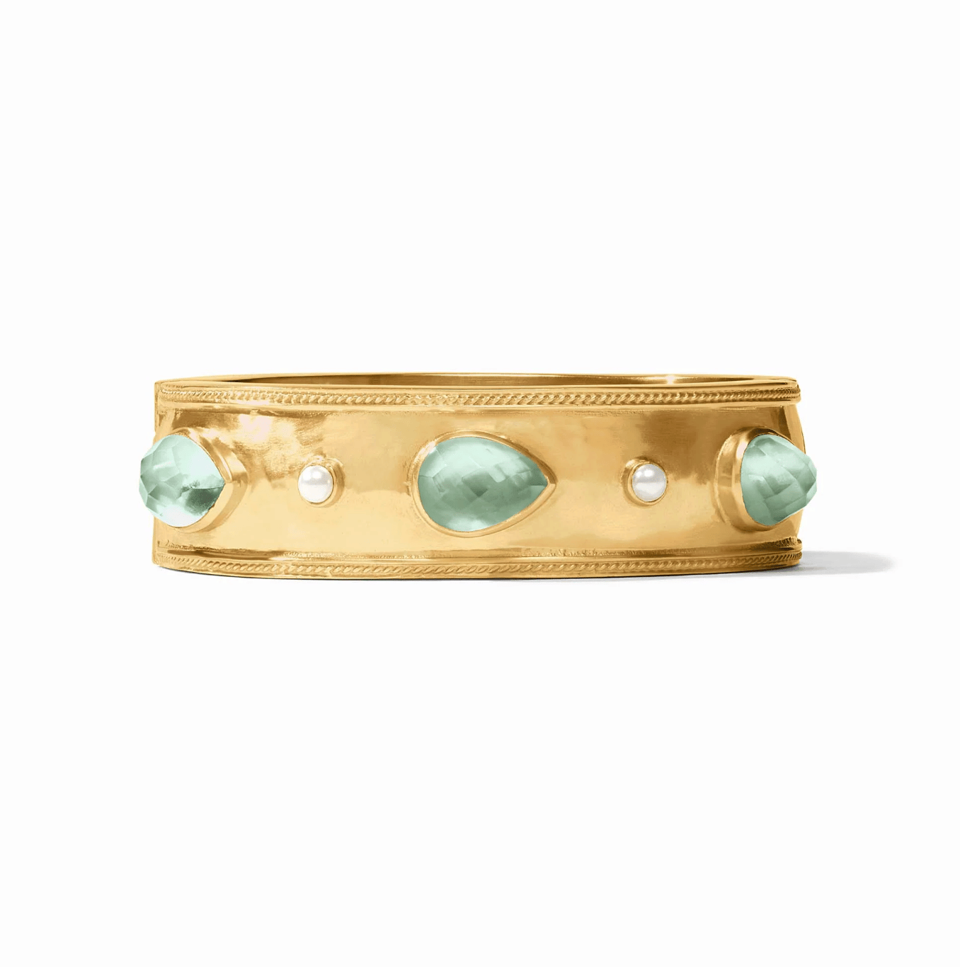Cannes Stone Statement Hinge Bangle