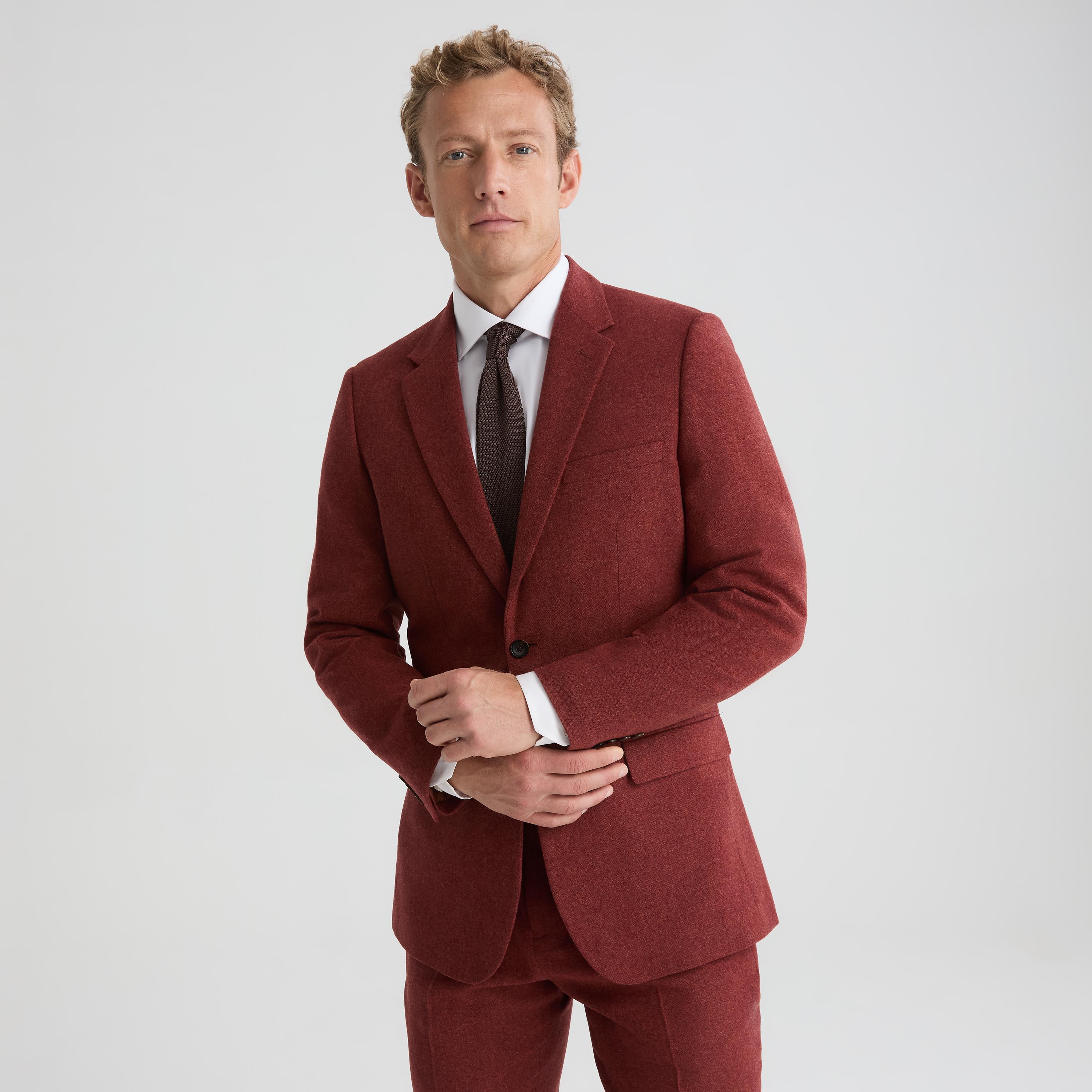 Men's Burnt Orange Tweed