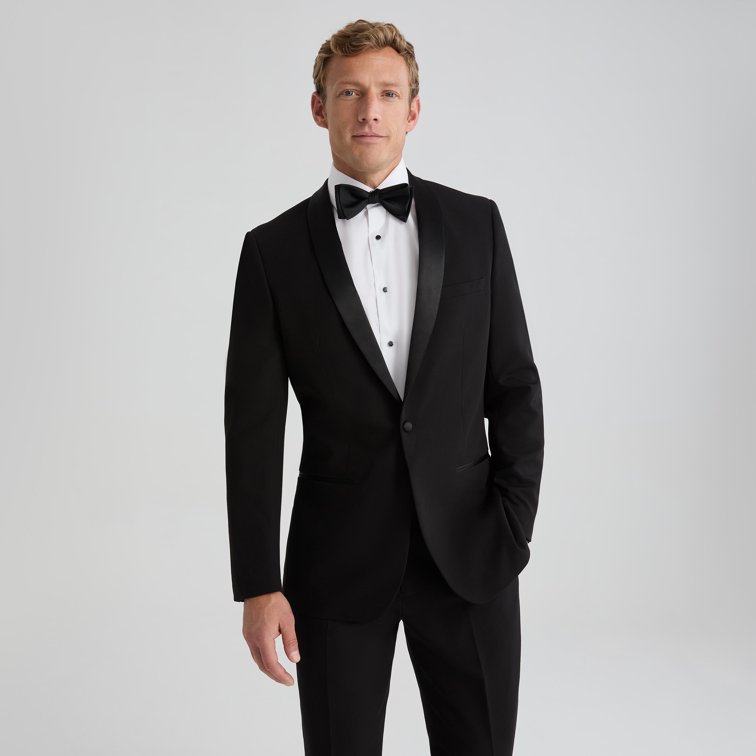 Men's Black Shawl Lapel Tuxedo