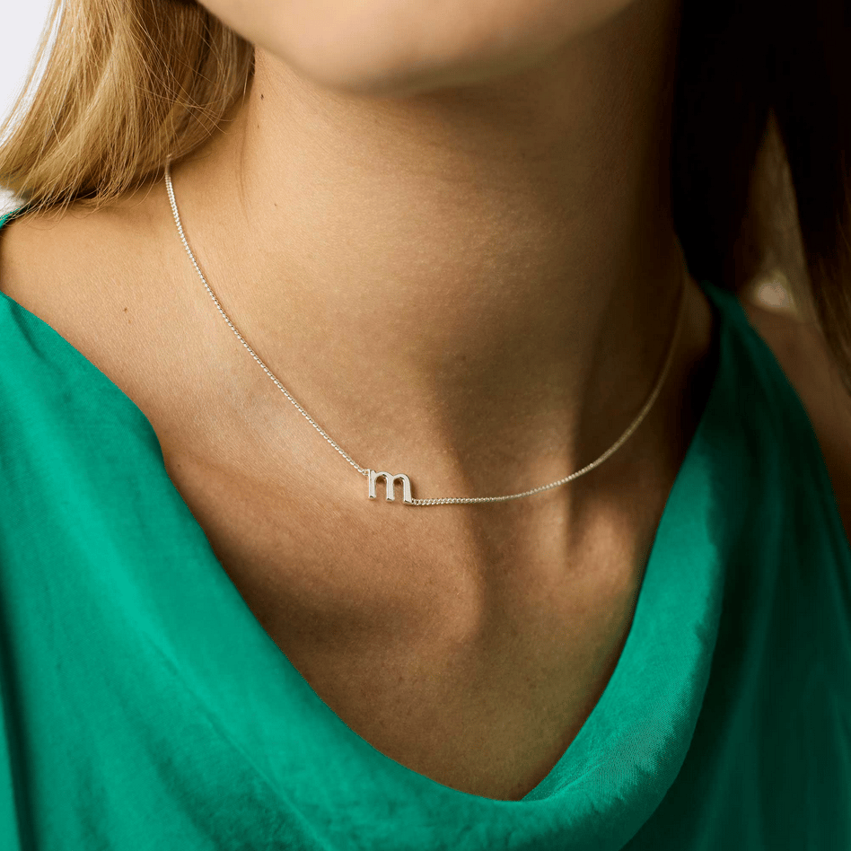 Inital Delicate Necklace, Gold or Silver