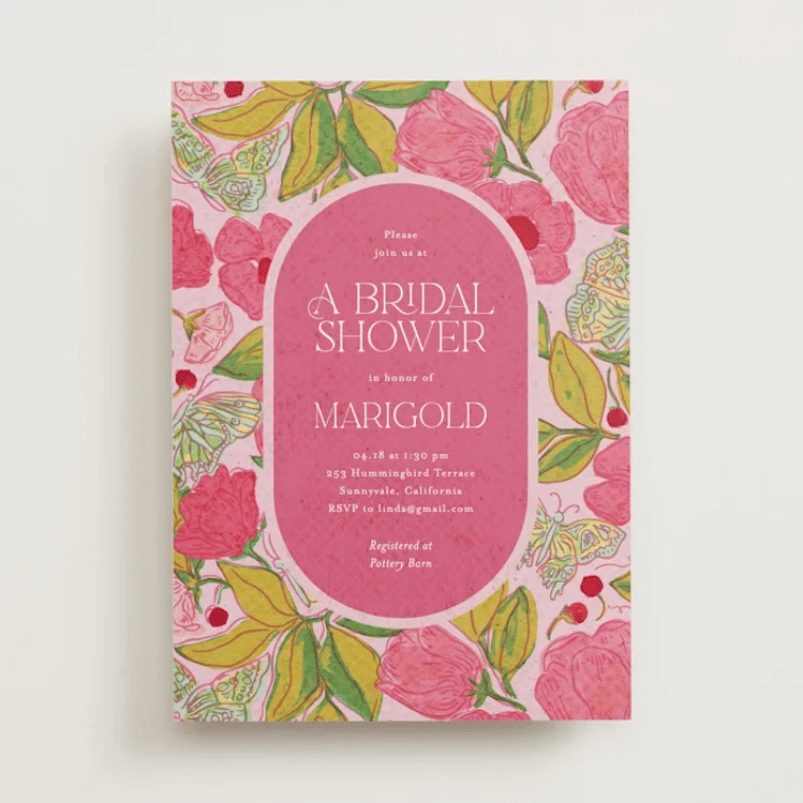 Bridal Shower Invitations Vintage Garden