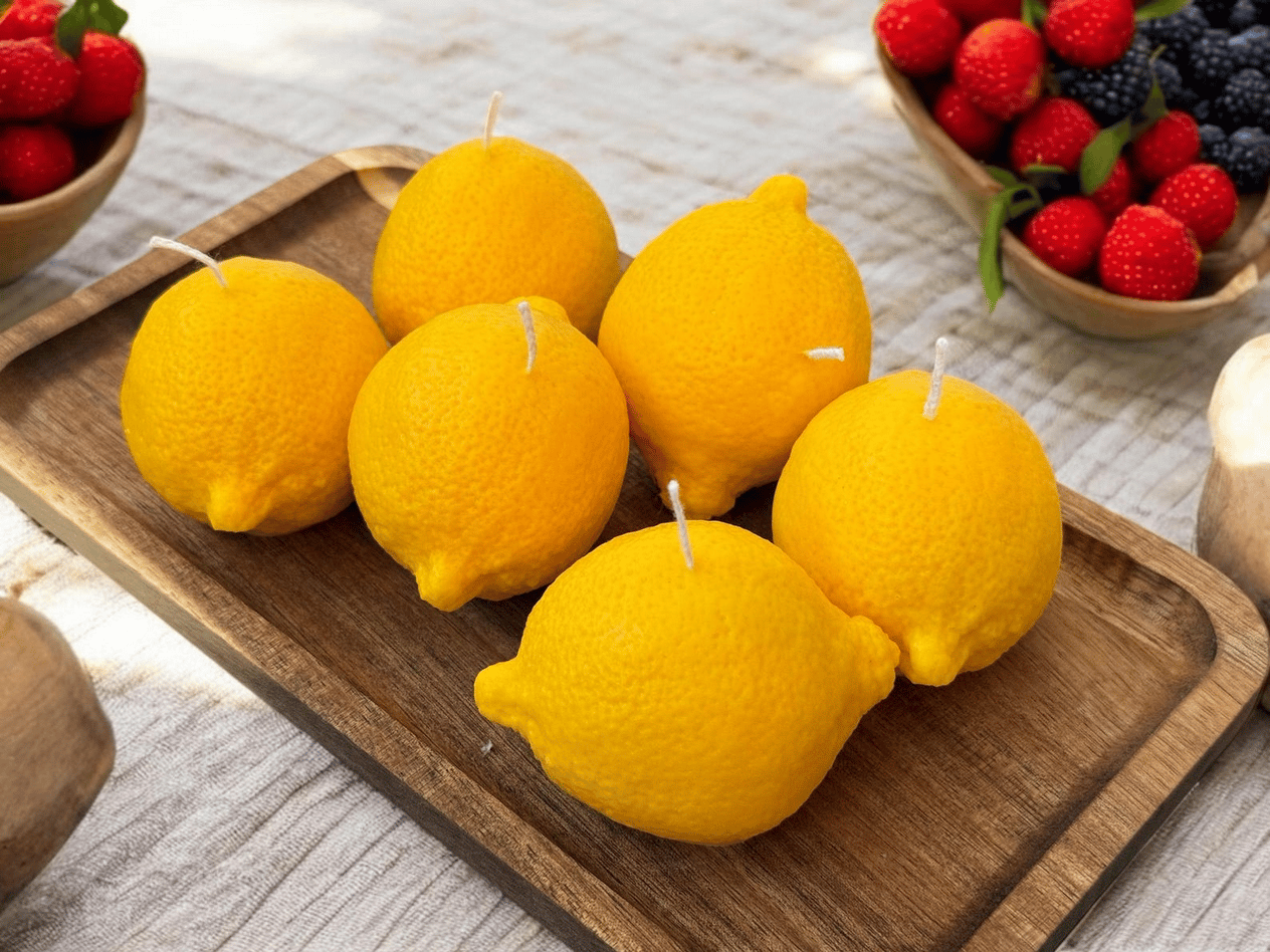 Lemon Shaped Candle