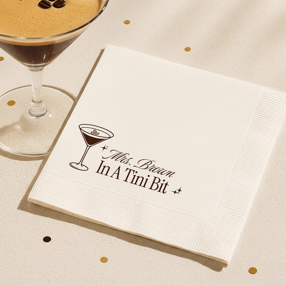 Espresso Martini Cocktail Napkins