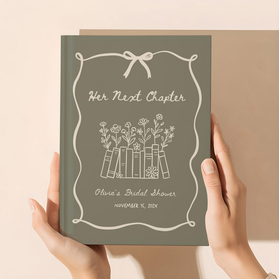 Her Next Chapter Bridal Shower Guest Book
