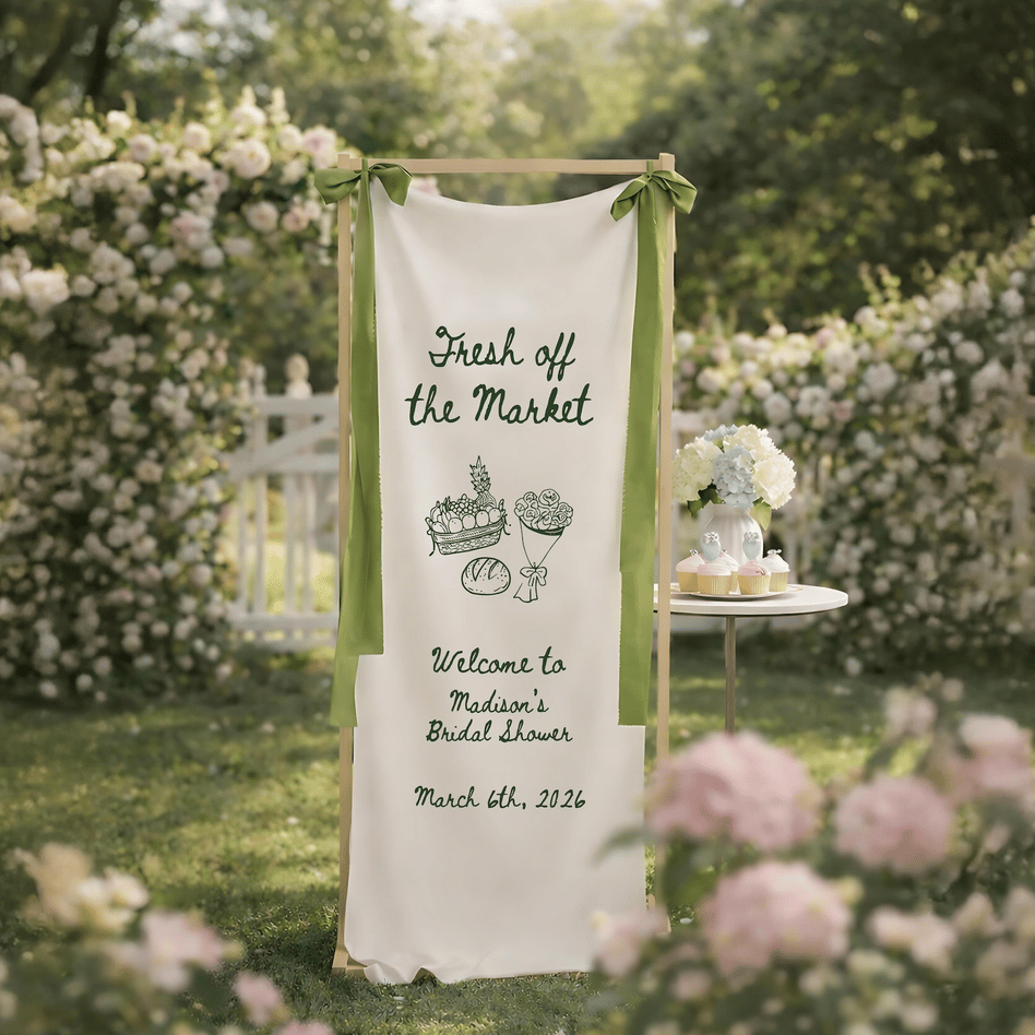 Fresh Off The Market Bridal Shower Sign