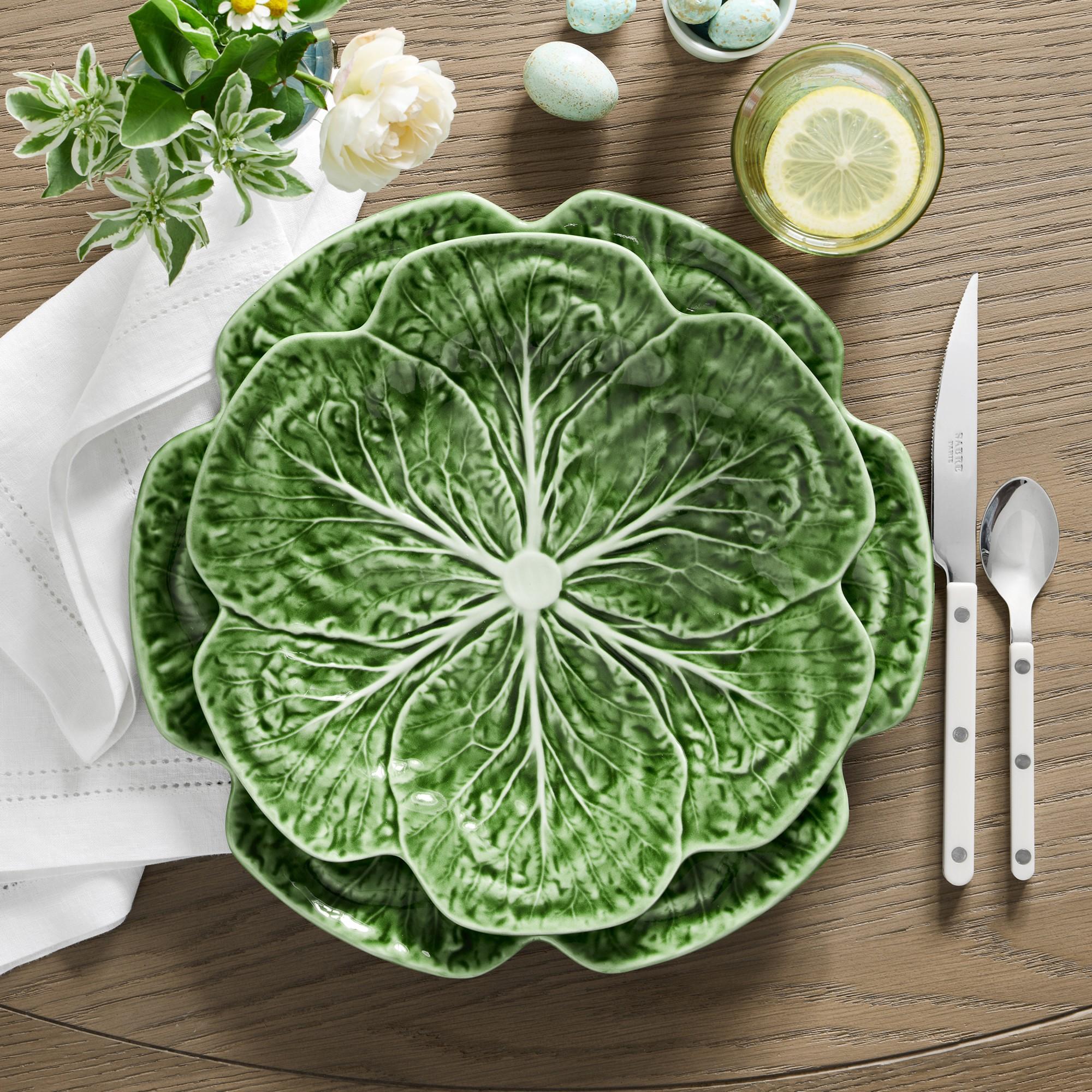 Bordallo Pinheiro Cabbage Dinner Plates