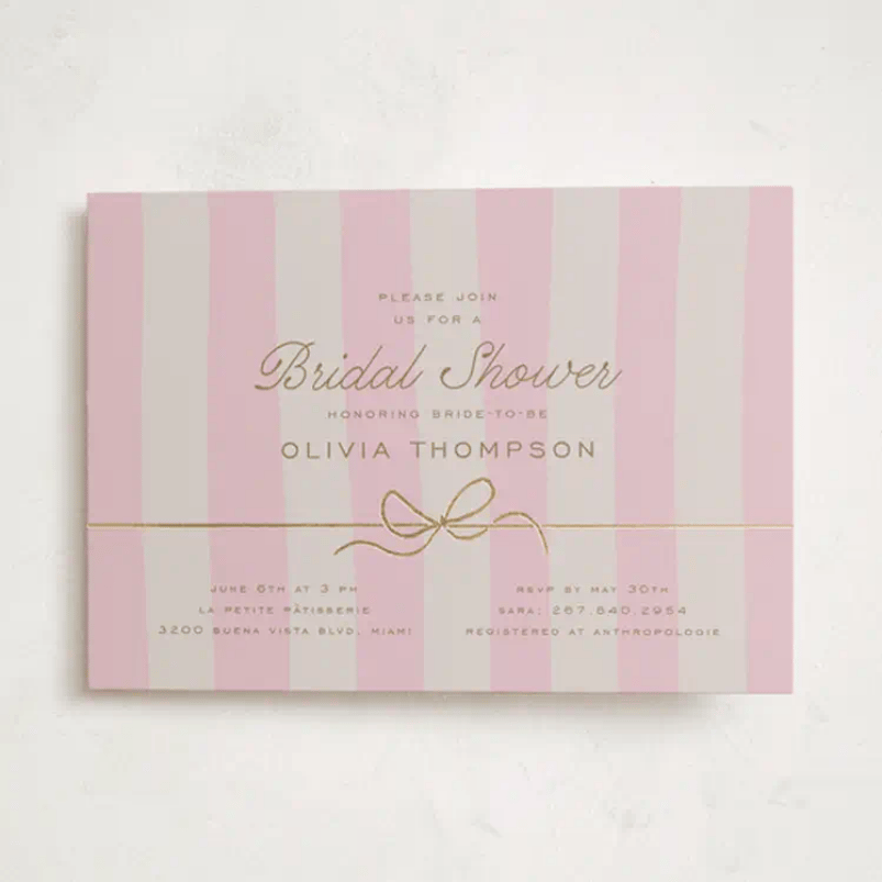 Bridal Shower Invitations Macaron Box