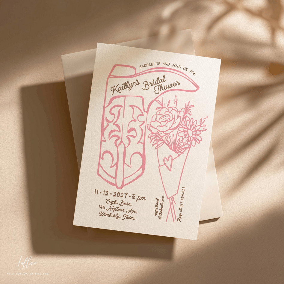 Western Bridal Shower Invitation