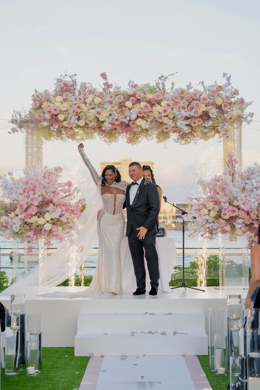 A Glam Pink Celebration in the Cathedral Ballroom