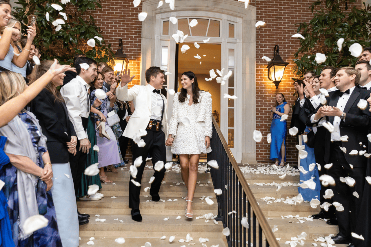 Lush Roses and Custom Details Define This Elegant Affair
