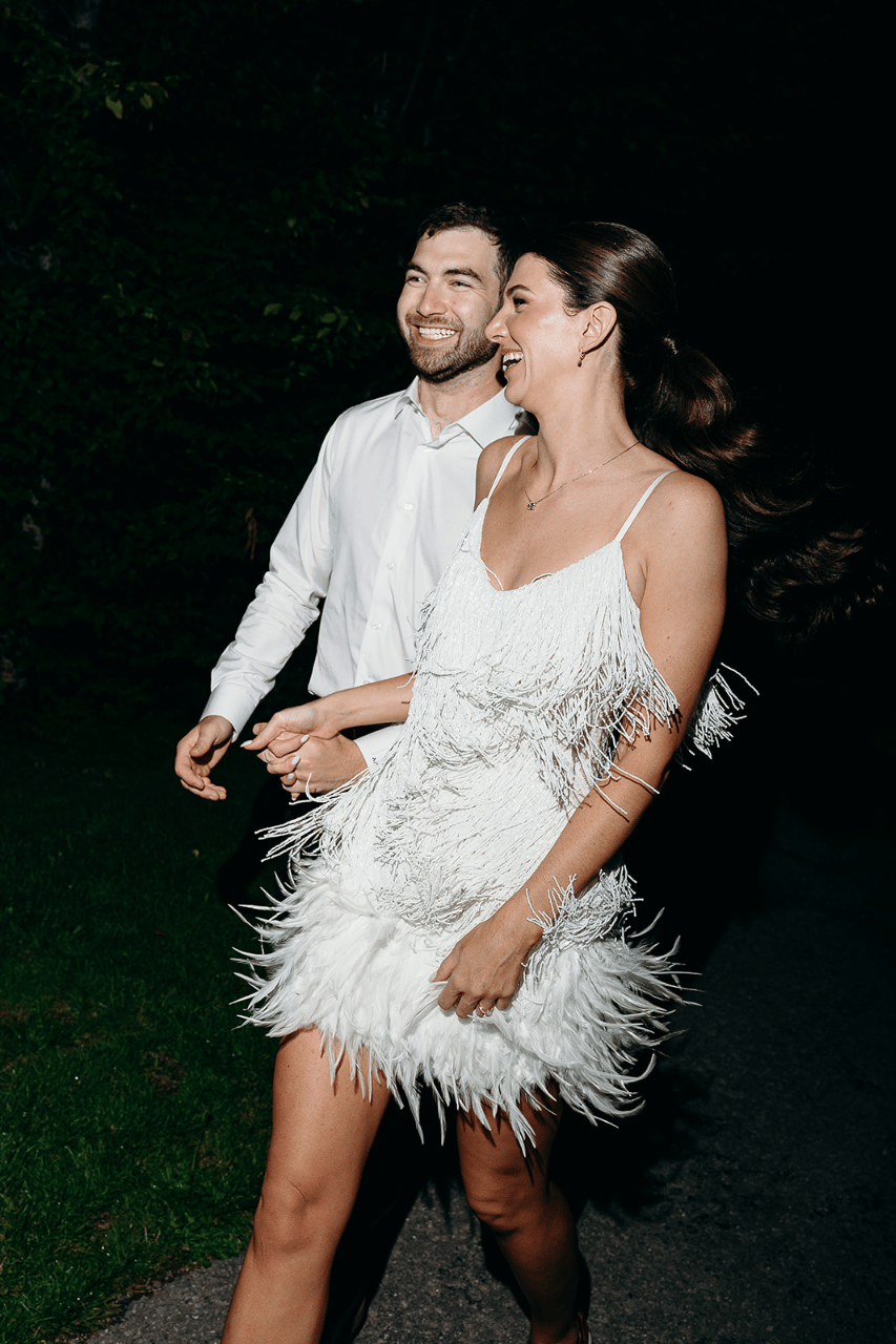 An Artful Celebration Beneath Jagged Alpine Skies
