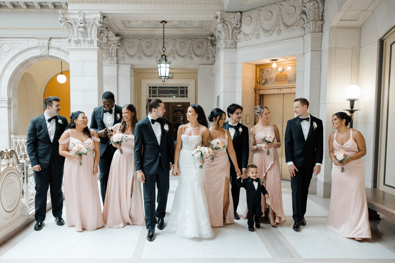 Cinematic Elegance Unfolds Beneath Hartford City Hall Marble