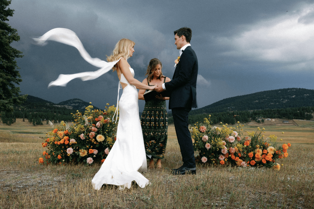 A Storm-Kissed Ceremony in the Heart of the Rockies