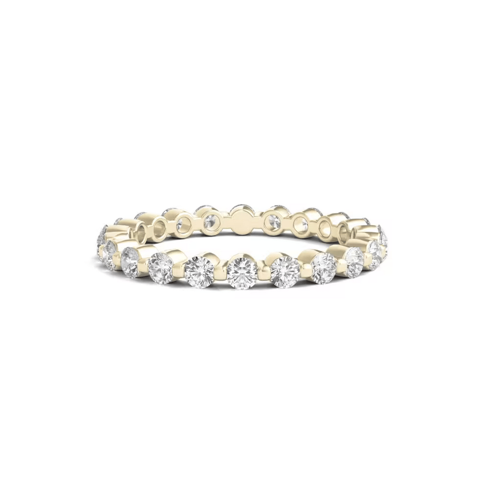 Round Brilliant-Cut Lab Grown Diamond Eternity Band in 14k White Gold (1 ct. tw.)