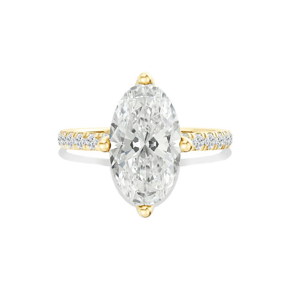 Carrie Lab Grown Diamond Engagement Ring in 18K Yellow Gold (3 1/4 ct. tw.)