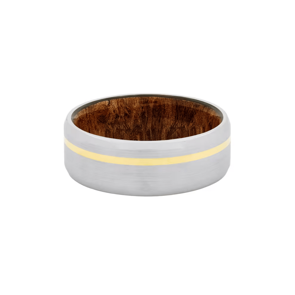 Lashbrook Pyinmaburl and 14K Yellow Gold Band in Cobalt Chrome