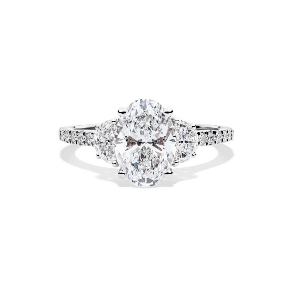 Luna Lab Grown Diamond Engagement Ring in Platinum (2 3/4 ct. tw.)