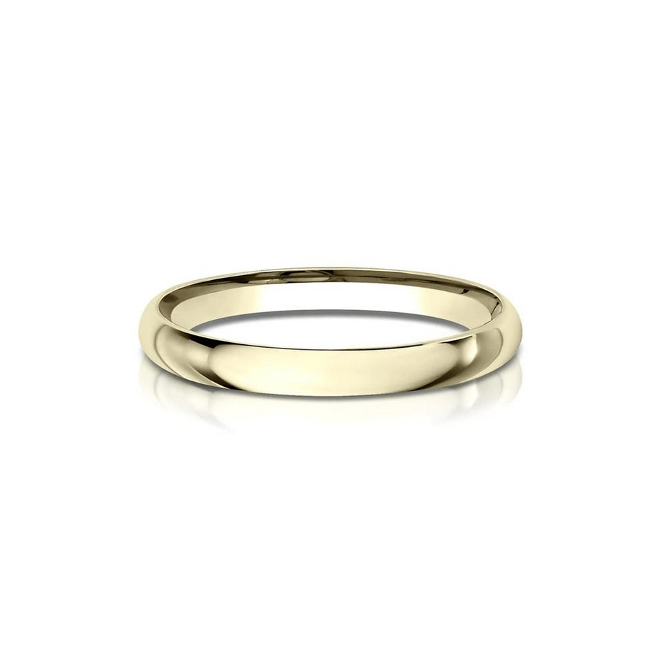 Wedding Band in 14K Yellow Gold, 2MM