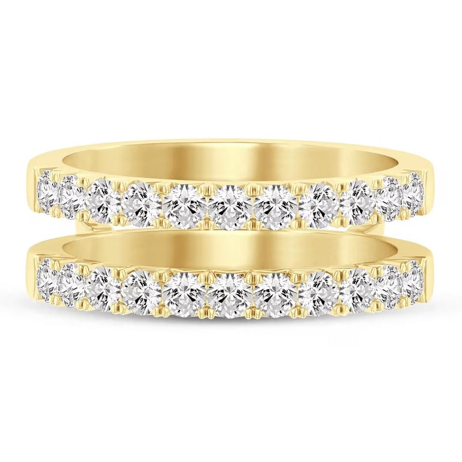 Lab Grown Diamond French Pavé Ring Enhancer in 14K Yellow Gold (1 ct. tw.)