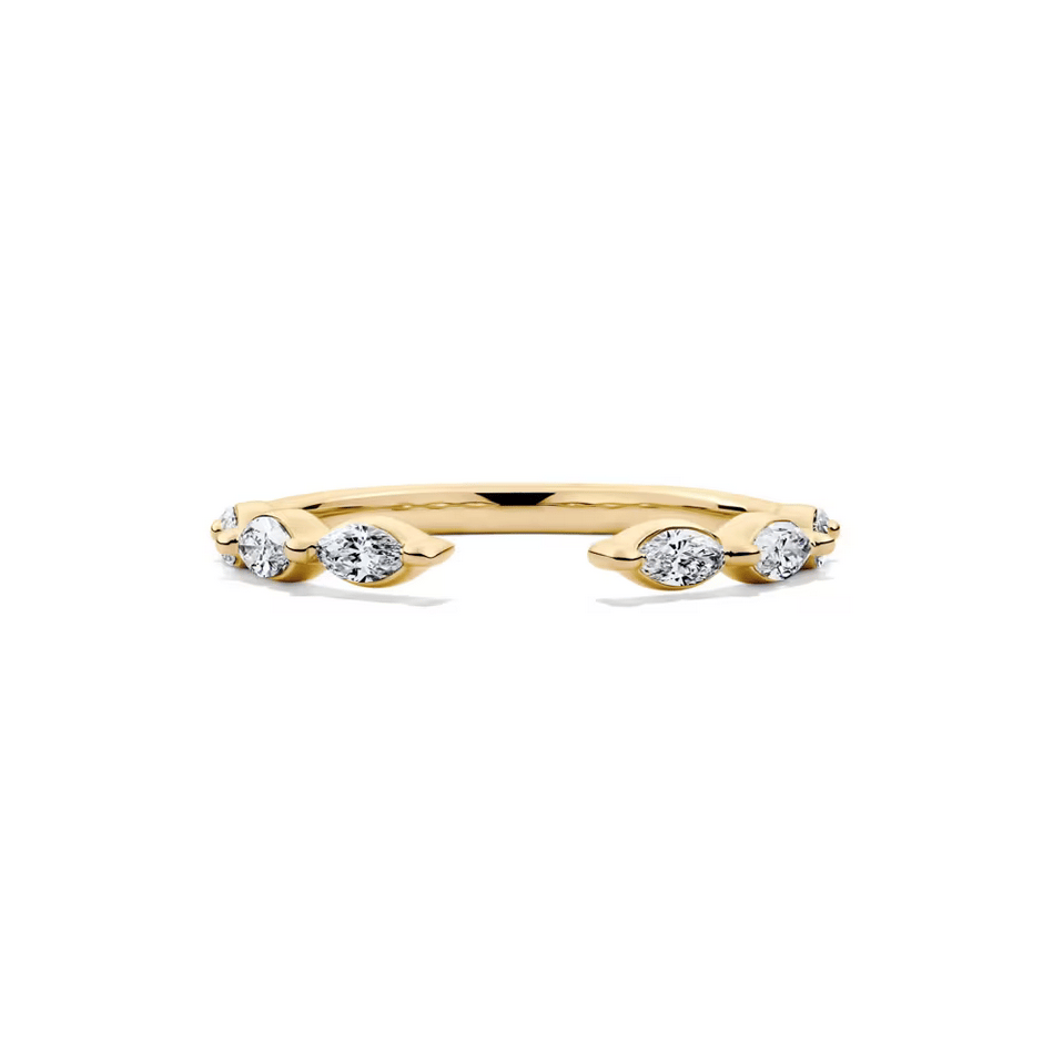 Lab Grown Diamond Open Stack Anniversary Band in 14K White Gold (3/8 ct. tw.)