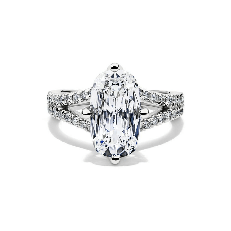 Sisi Lab Grown Diamond Engagement Ring in Platinum (3 1/2 ct. tw.)