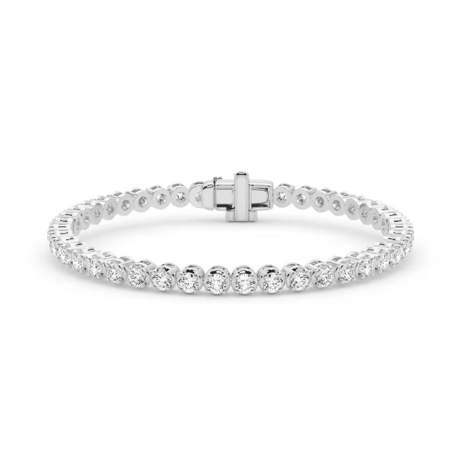 Lab Grown Diamond Round Tennis Bracelet in 14K Yellow Gold (1 7/8 ct. tw.