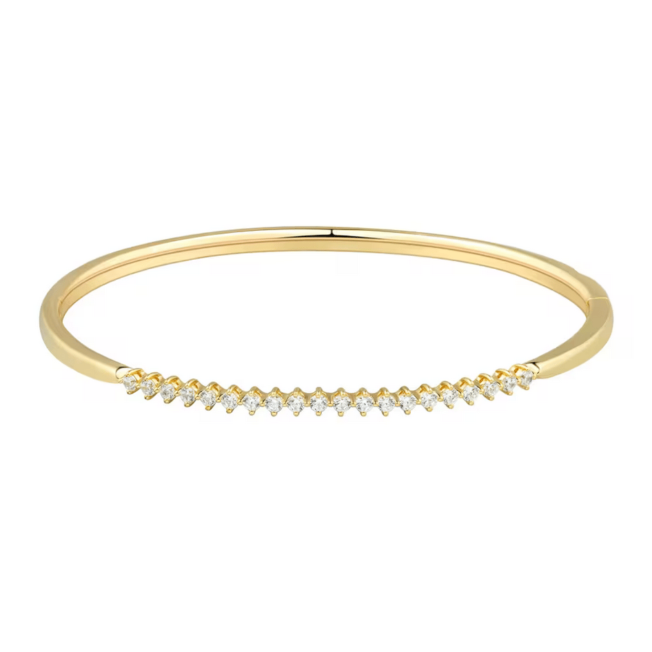 Lab Grown Diamond Bangle Bracelet in Vermeil in (1/2 ct. tw.)