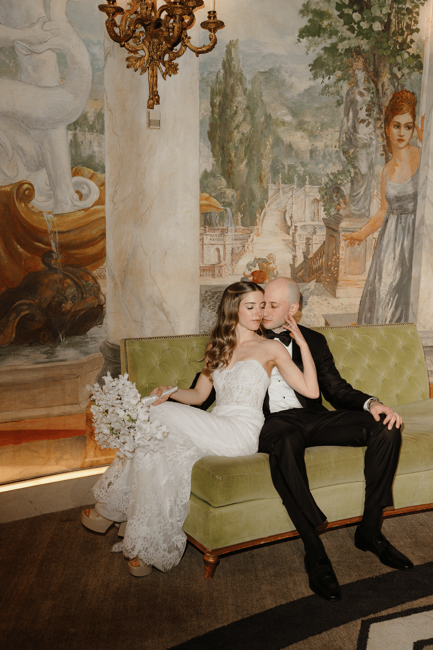 Spring Elegance Beneath The Pierre’s Gilded Ceilings