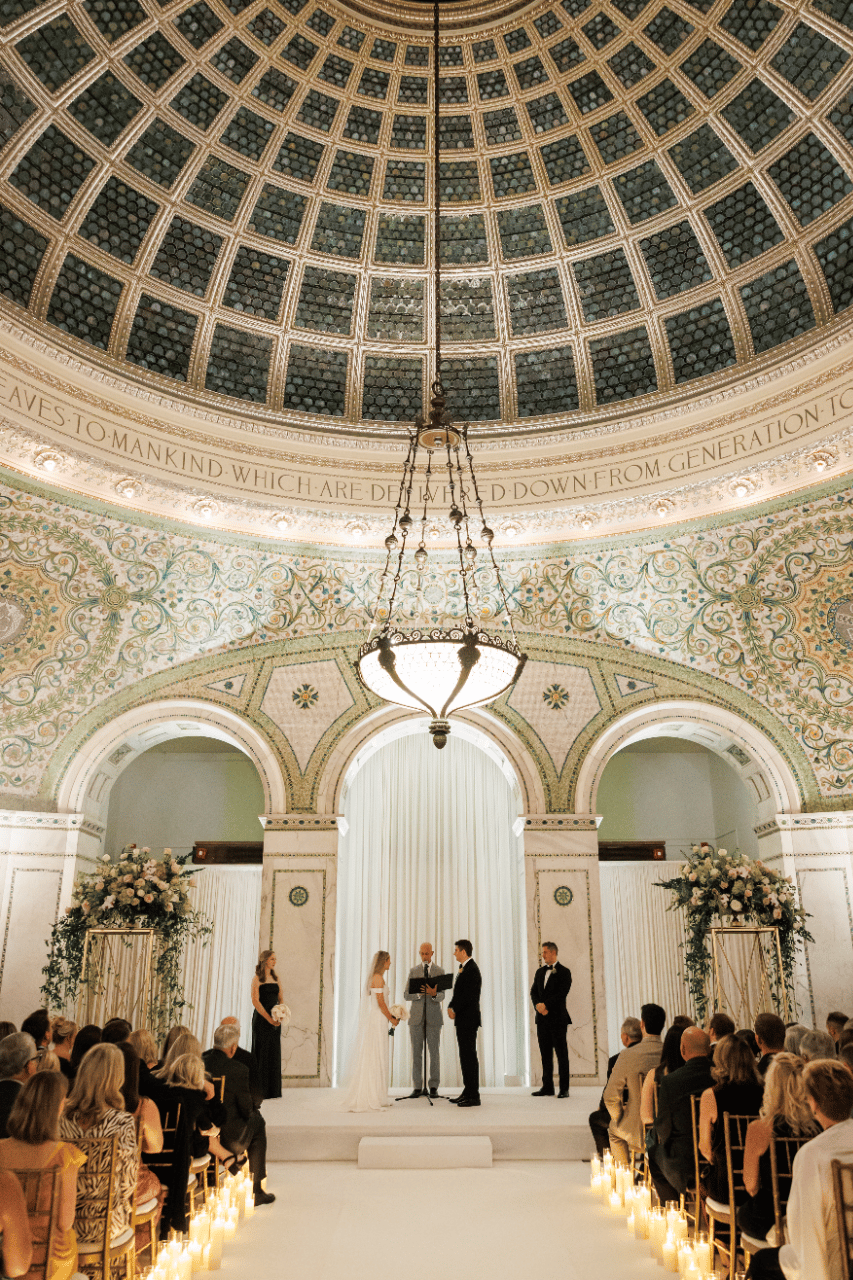 A Candlelit Chicago Wedding Inspired by the Perfect Night Out