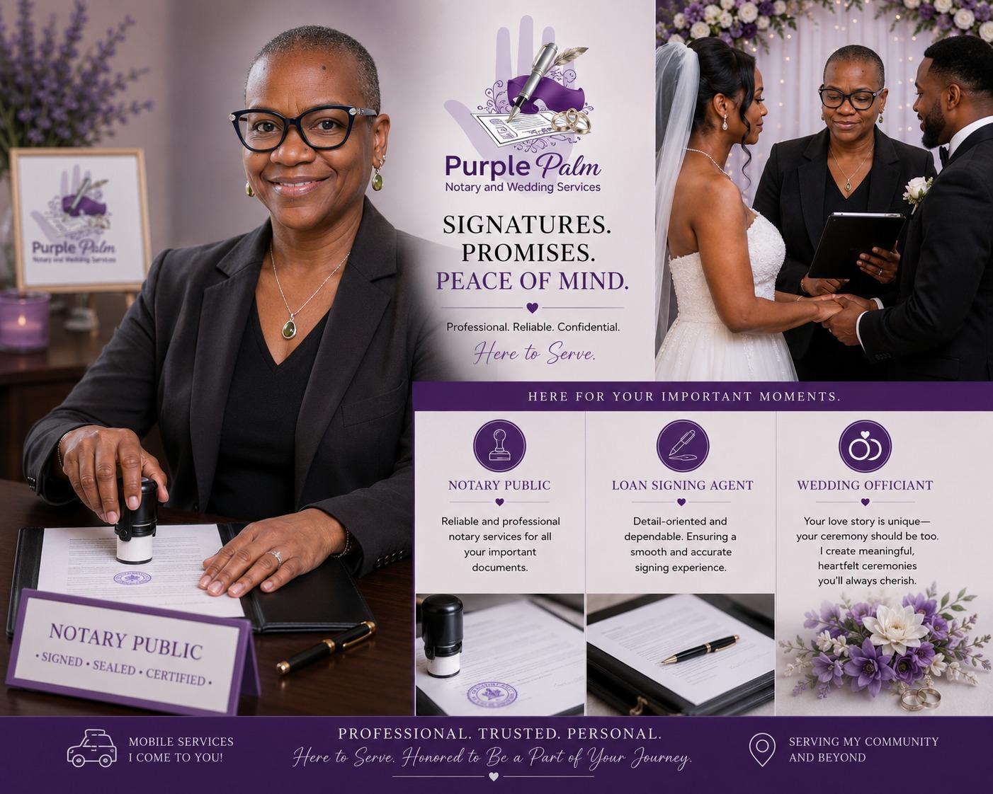 Purple Palm Notary and Wedding Services portfolio 3