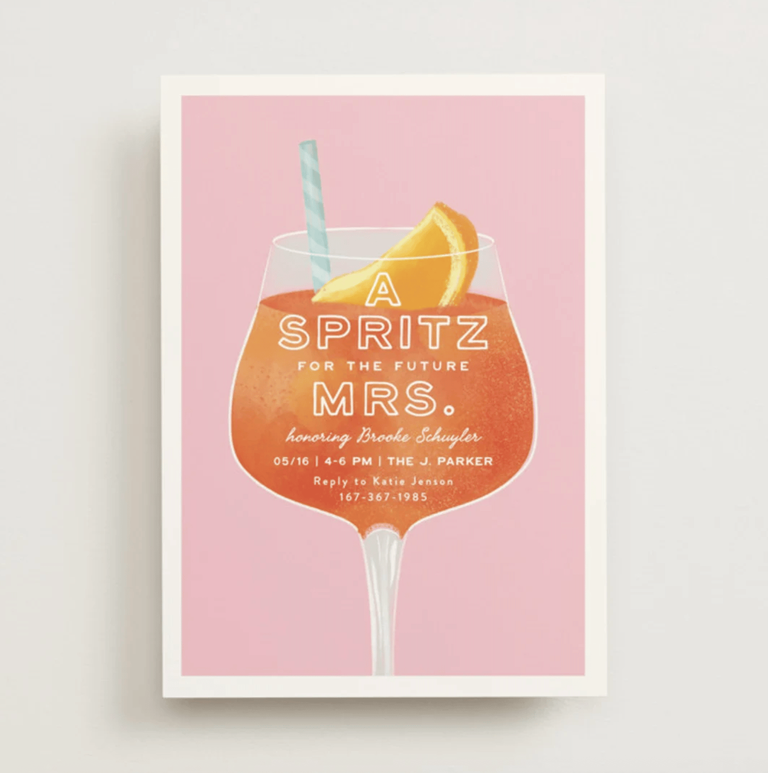 The Spritz - Bridal Shower Invitations