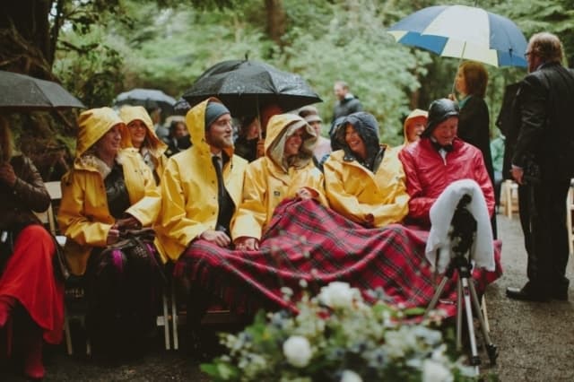 How to Not Freak Out When Your Wedding Day Forecast Says Rain